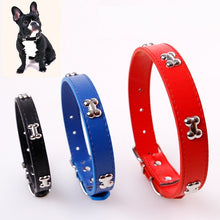 Load image into Gallery viewer, Bone Leather Durable Pet Dog Collar Pet