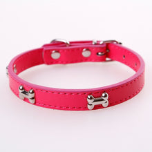 Load image into Gallery viewer, Bone Leather Durable Pet Dog Collar Pet