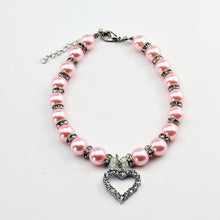 Load image into Gallery viewer, Jeweled Dog Cat Collar Pearl Necklace