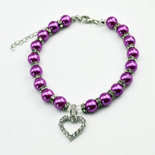 Load image into Gallery viewer, Jeweled Dog Cat Collar Pearl Necklace