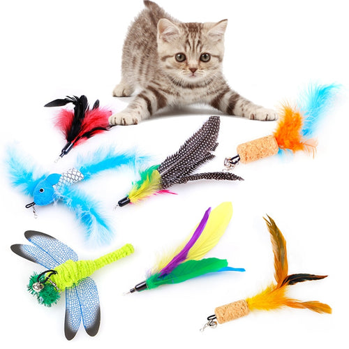 1PC Pet Cat Feather Toy Refills Cat